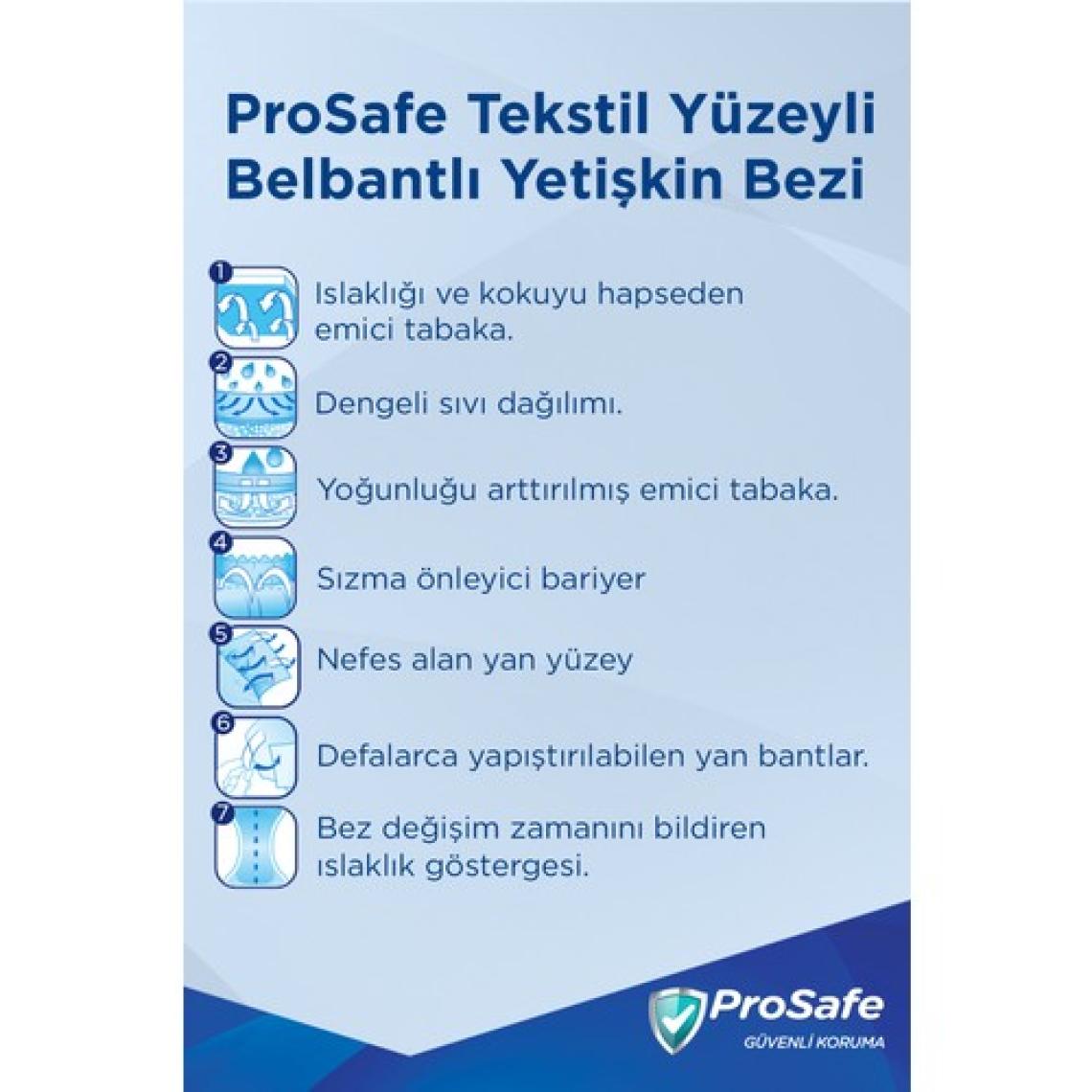 Prosafe Külotlu Emici Yetişkin Hasta Bezi Xlarge 30'lu