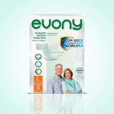 Evony Belbantlı Büyük Boy (L) 8'li Hasta Bezi