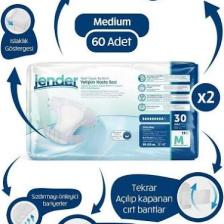 Jender Hasta Bezi M Bağlamalı 2 Paket 60 Bez