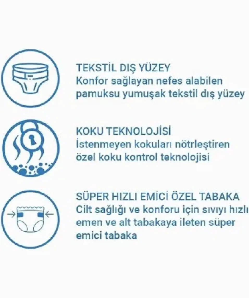 Emici Külot Yetişkin Hasta Bezi Large 30 Adet