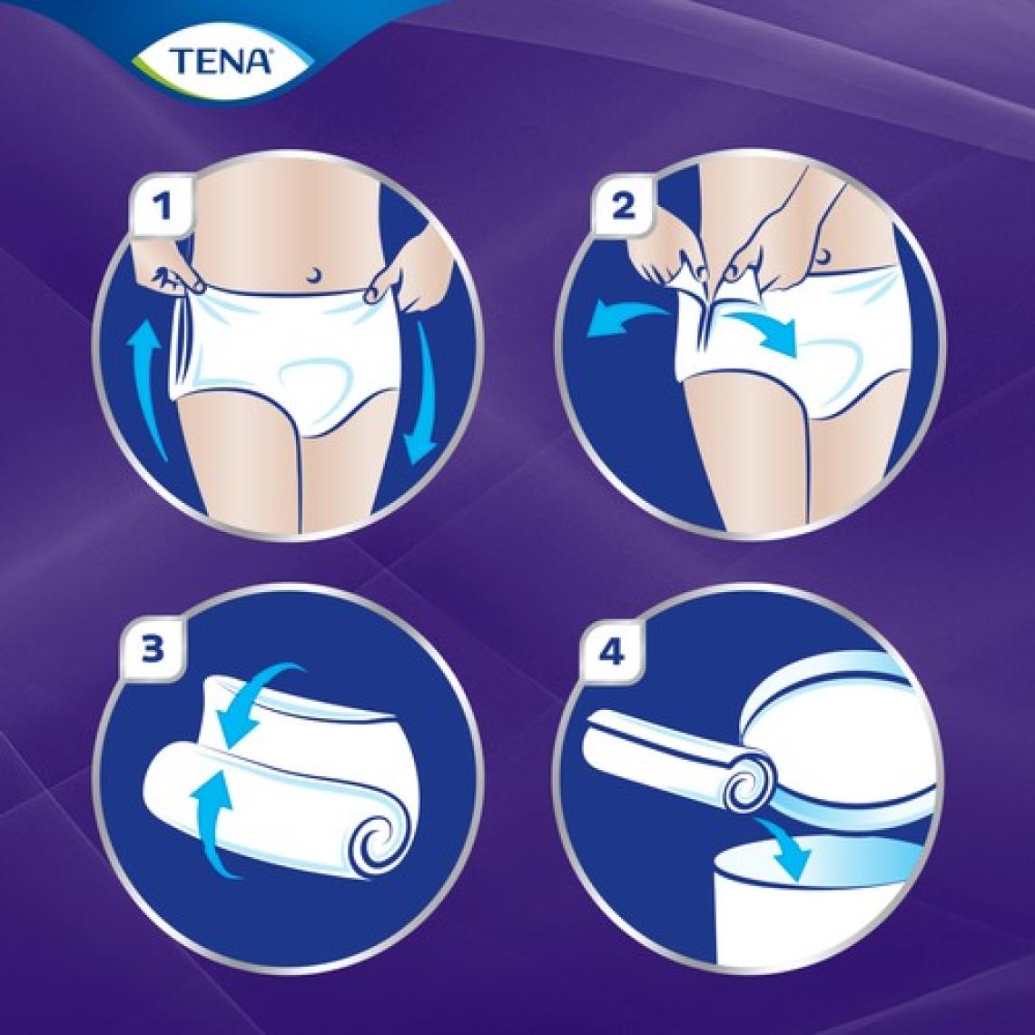 Tena Proskin Pants Night Large Büyük Beden Gece İçin Süper Emici Külot 30'lu Paket