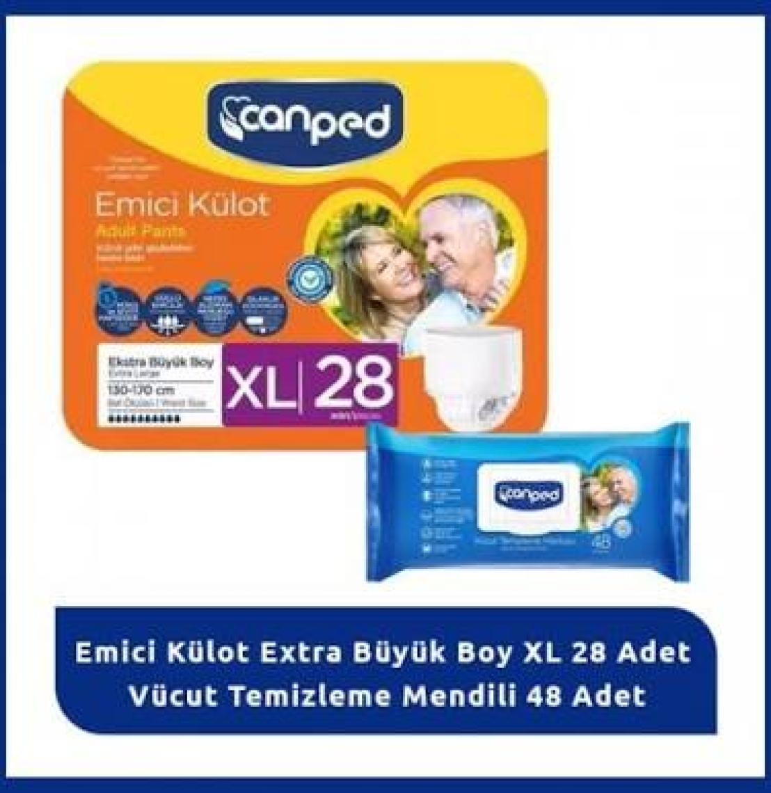 Canped Emici Külot Extra Büyük Boy XL 28 Adet
