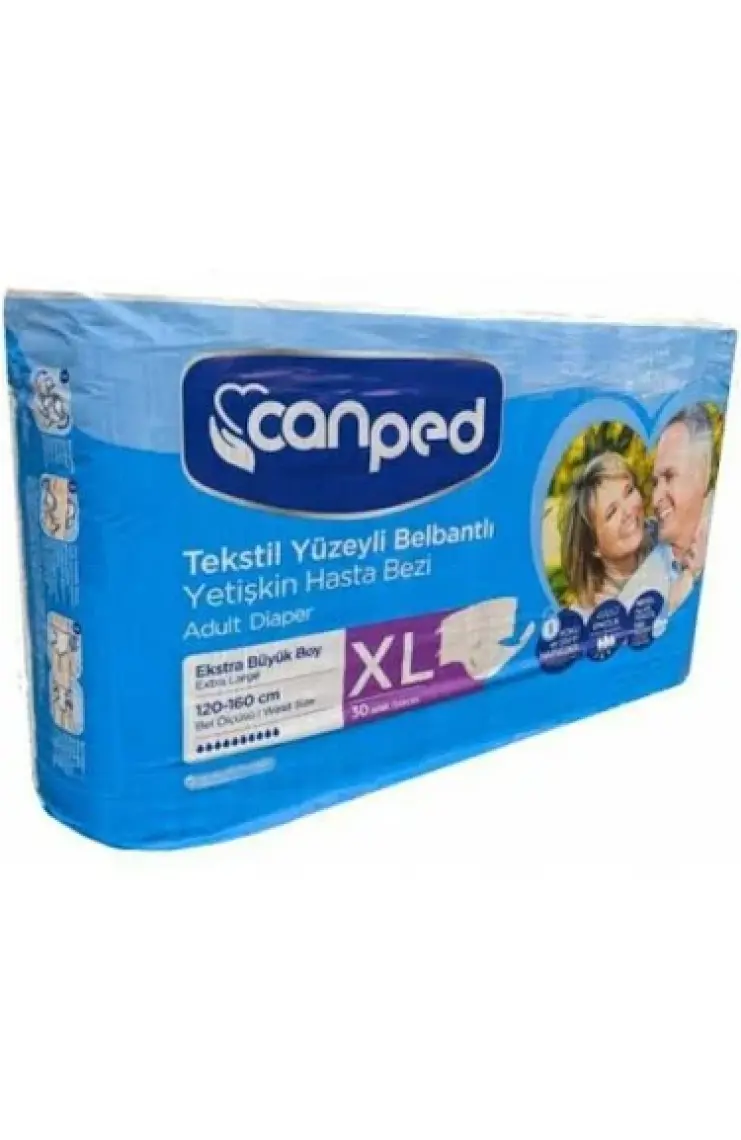 Belbantlı Tekstil Yüzeyli Hasta Bezi Extra Büyük Boy Large 30 Lu