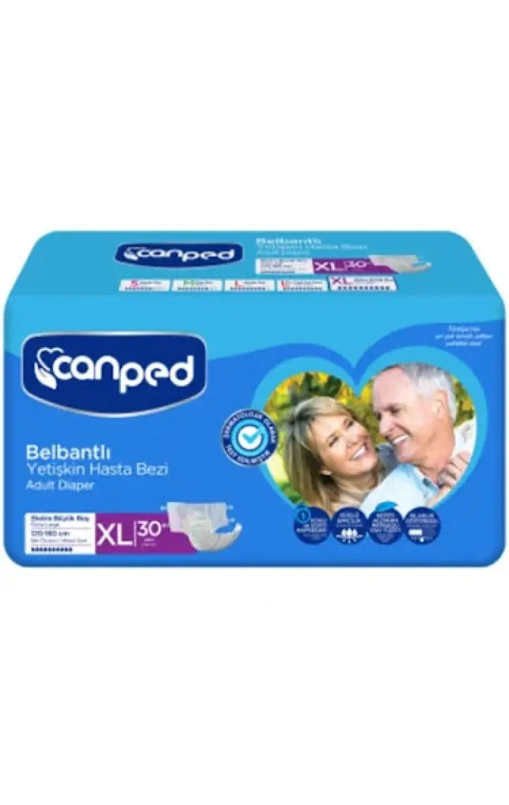 Belbantlı Tekstil Yüzeyli Hasta Bezi Extra Büyük Boy Large 30 Lu