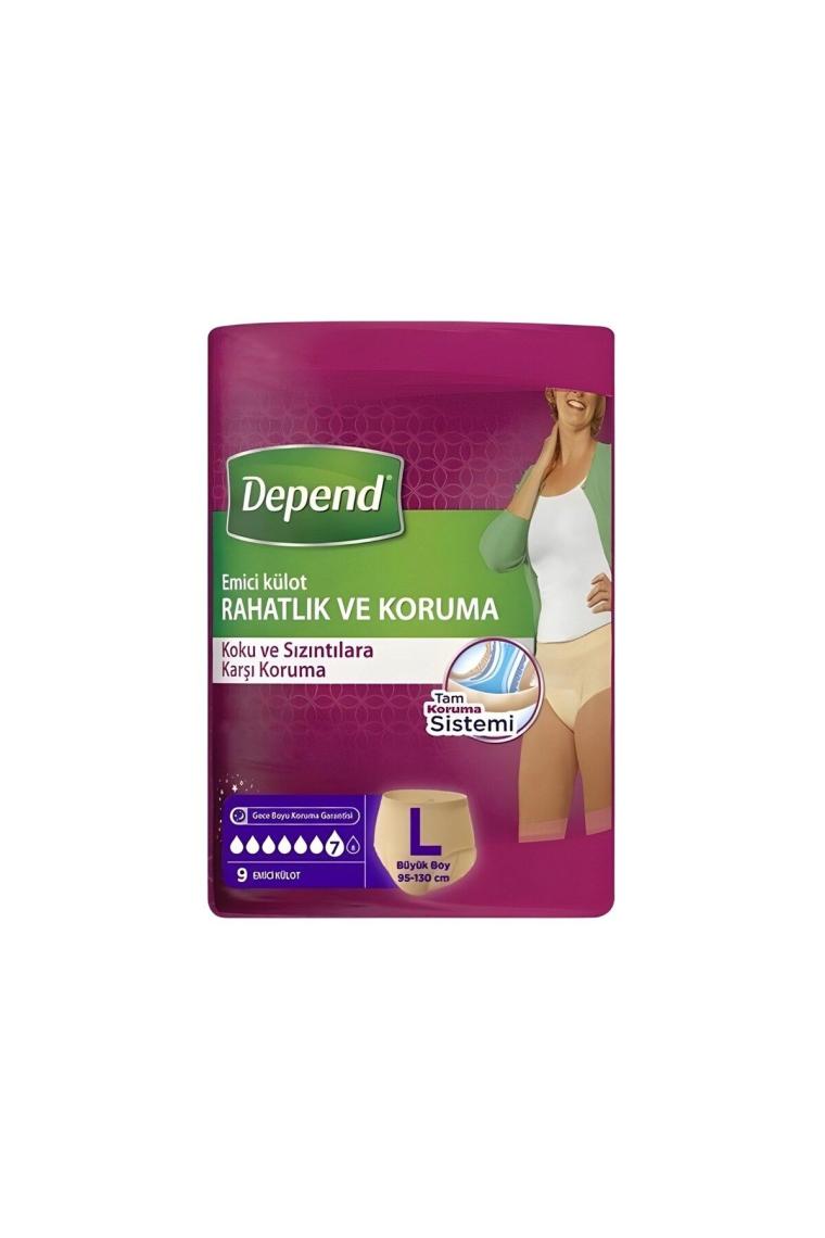 Emici Külot Kadın Büyük Large 2'li Set (9 Adet*2pk)