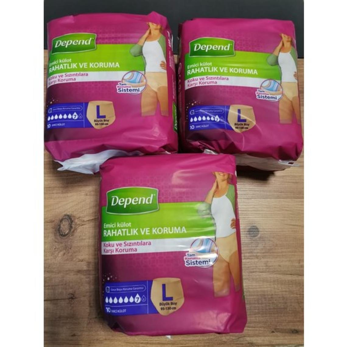 Depend Hasta Bezi Külot Kadın Large 30 Adet