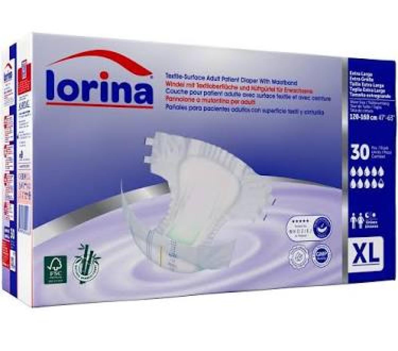 Lorina Emici Bel Bantlı Hasta Bezi Xlarge 30 Adet
