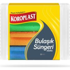 Koroplast Oluklu 8'li Bulaşık Süngeri