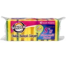 Vindex 5'li Eko Düz Sünger