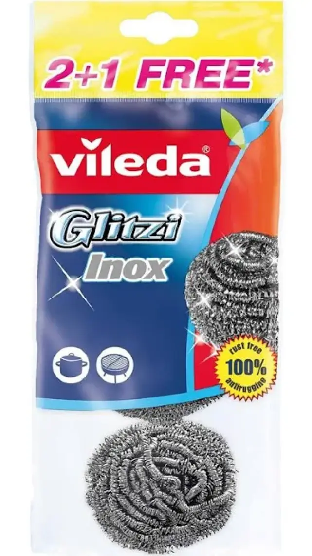 Vileda 3'lü Çelik Bulaşık Teli