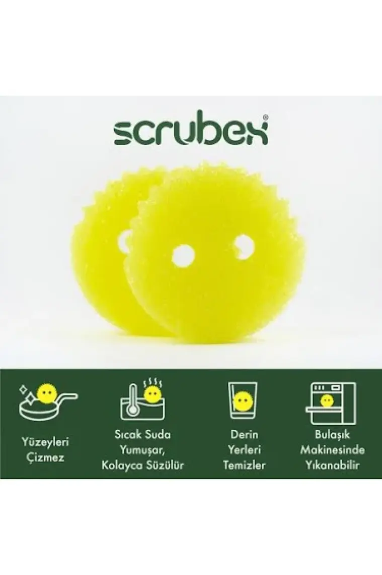 Scrubex Kirpi Sünger 2'li (Çizmez, Ovucu) SB1003