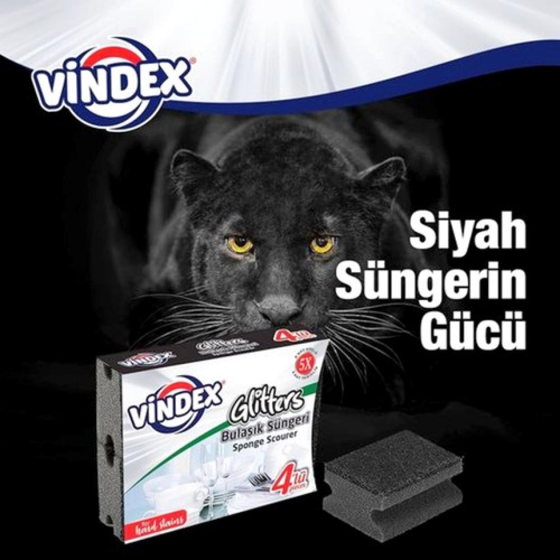 Vindex Glitters Ekstra Bulaşık Süngeri 4'lü