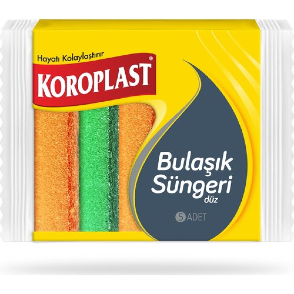 Koroplast Düz Bulaşık Süngeri 5'Li