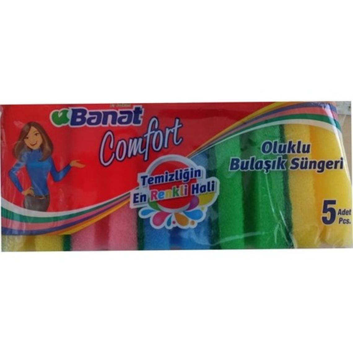 Banat Comfort 5'Li Renkli Bulaşık Süngeri