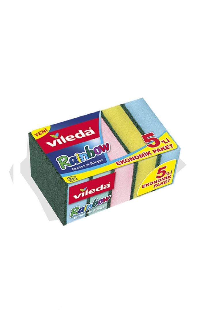 Vileda Rainbow 5'li Bulaşık Süngeri