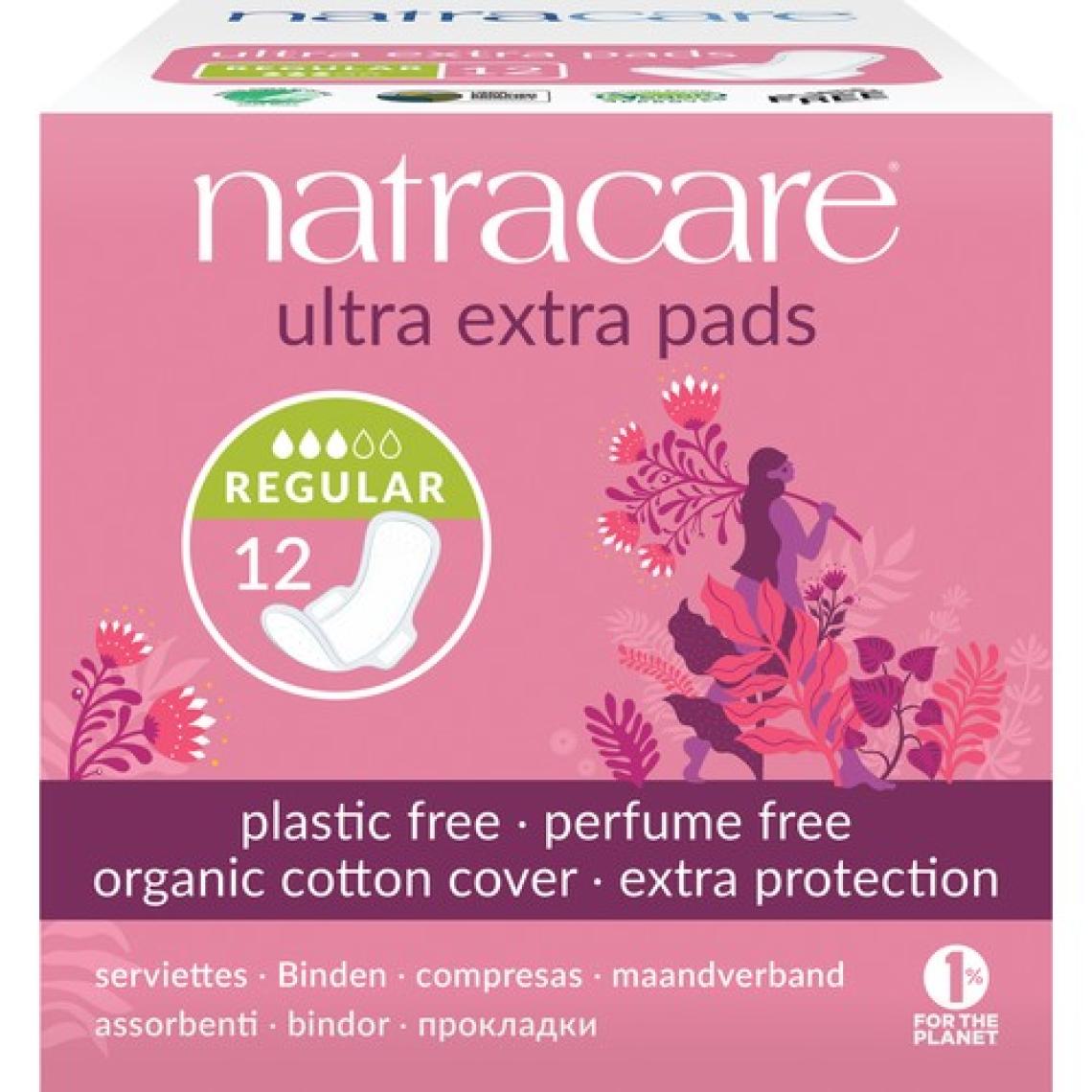 Natracare Ultra Ekstra Kanatlı Ped Regular 12'li