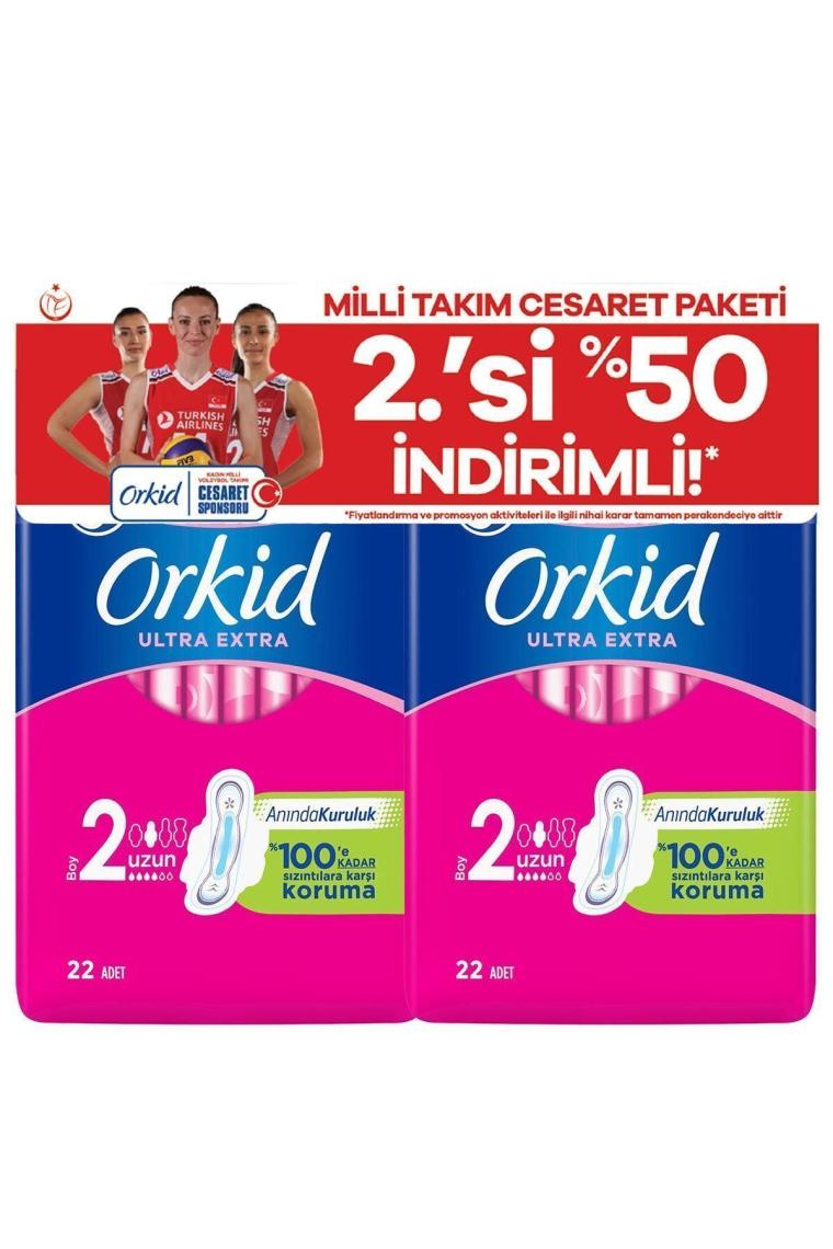 Hijyenik Ped Ultra Extra Uzun 44'lü Milli Takım Cesaret Paketi