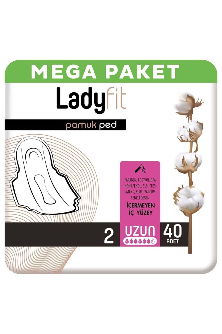 Ladyfit Pamuk Ped Mega Uzun 40 Ped