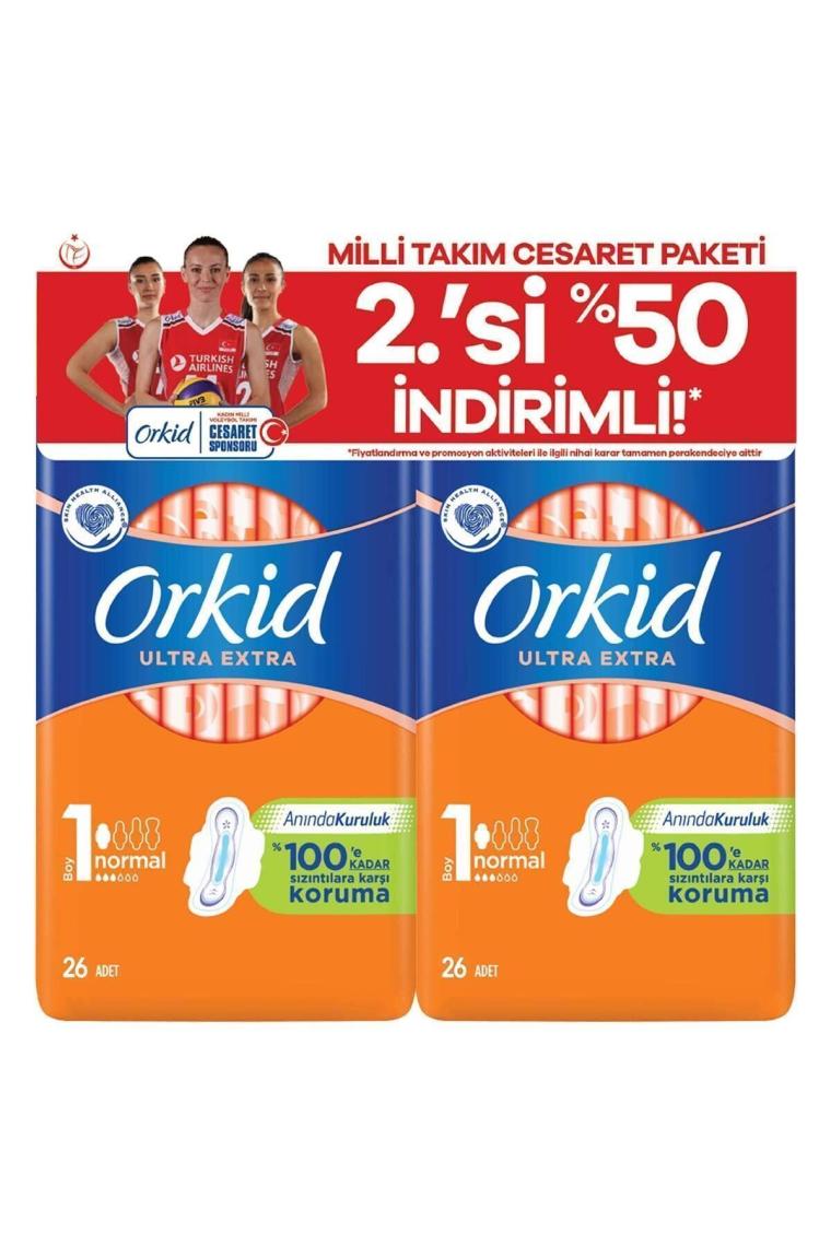 Hijyenik Ped Ultra Extra Normal 52'li Milli Takım Cesaret Paketi