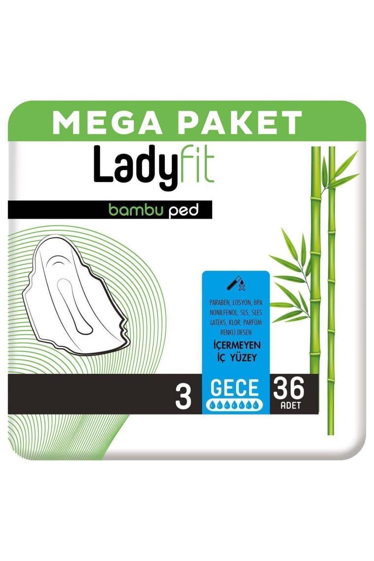 Ladyfit Bambu Ped Mega Gece 36 Ped