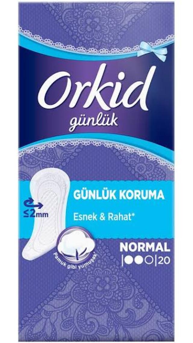 Orkid Günlük Ped Normal Tekli Paket 20 Ped
