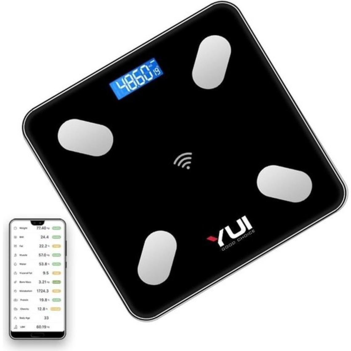 KB13 Akıllı Bluetooth Şarjlı Tartı Siyah (Yuı Türkiye Garantili)