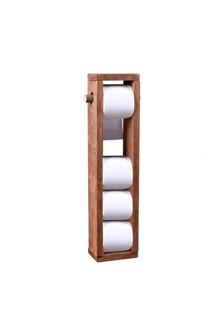 Tuvalet Kağıtlığı Ahşap Banyo Wc Kağıtlık 3008