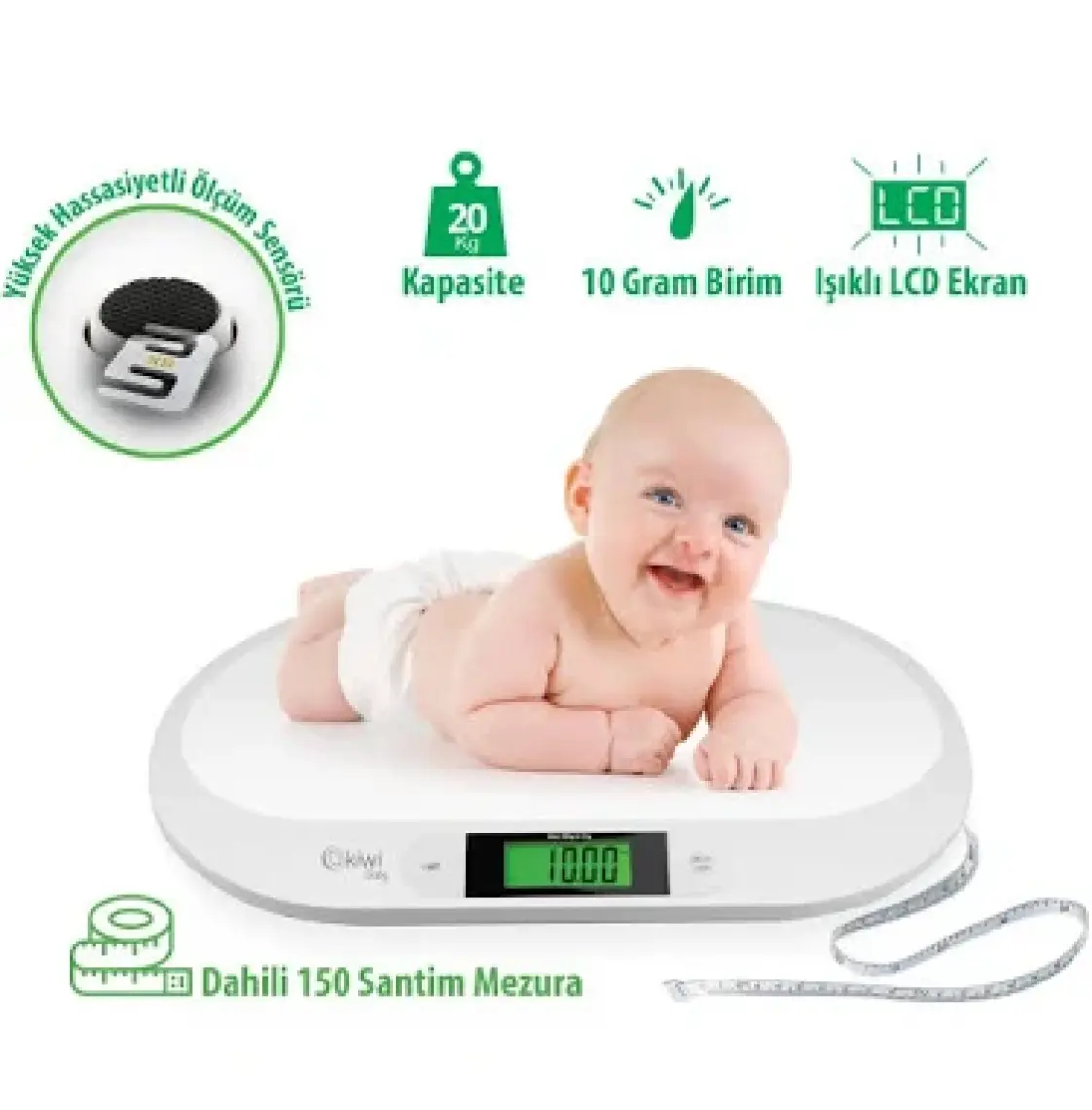 Kiwi Kbaby 25 Bebek Tartısı