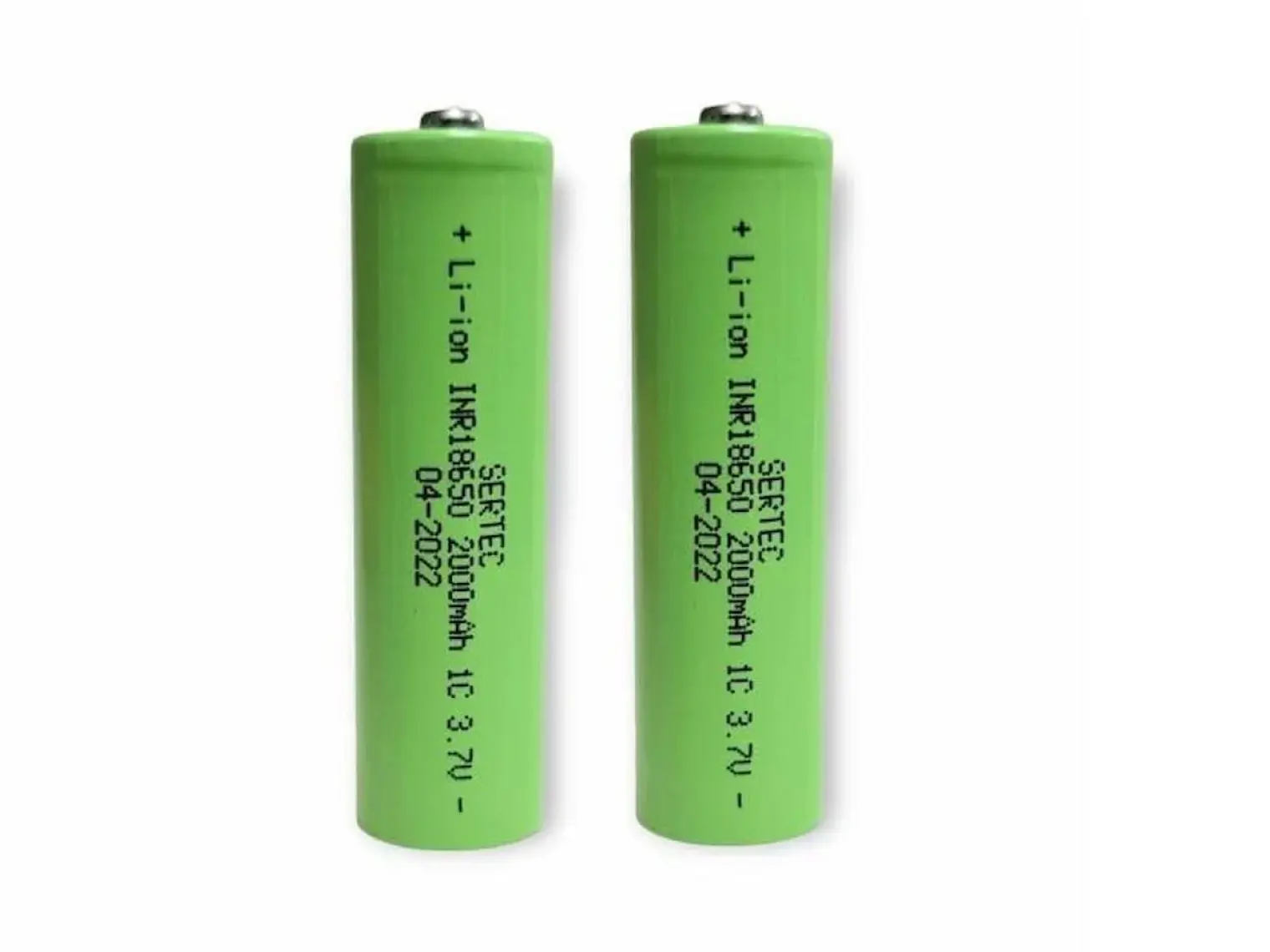 Sertec 18650 3.7V 2000MAH 1c Lion Şarjlı Pil Başlıklı - 2ADET