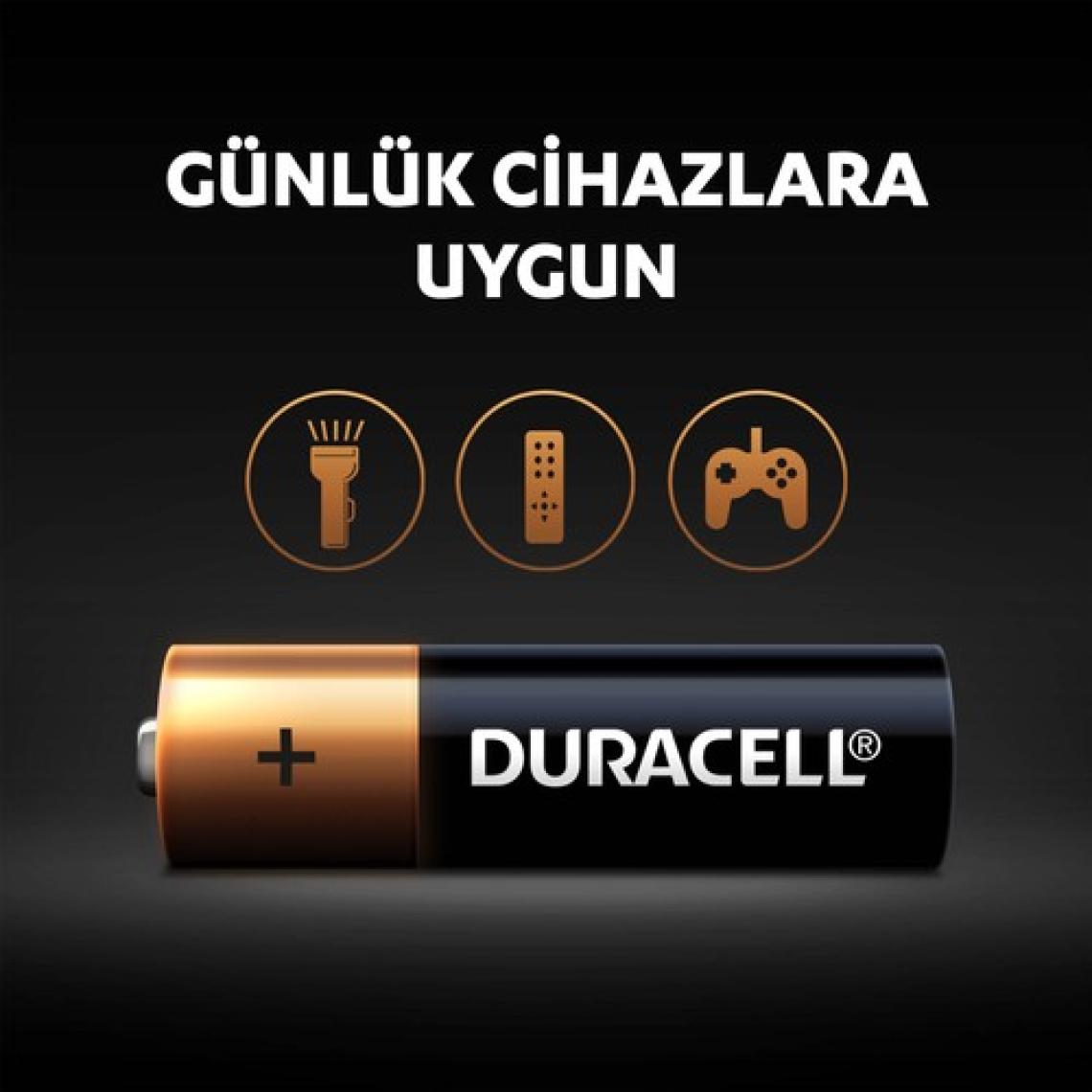 Duracell Alkalin AA Kalem Pil, 1,5 V LR6/MN1500, 10’lu paket