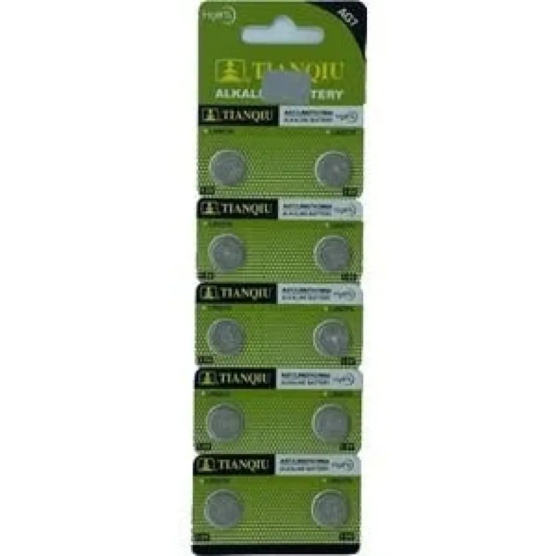 Tianqiu Ag7 LR927/395 Alkalin 10'lu Düğme Pil