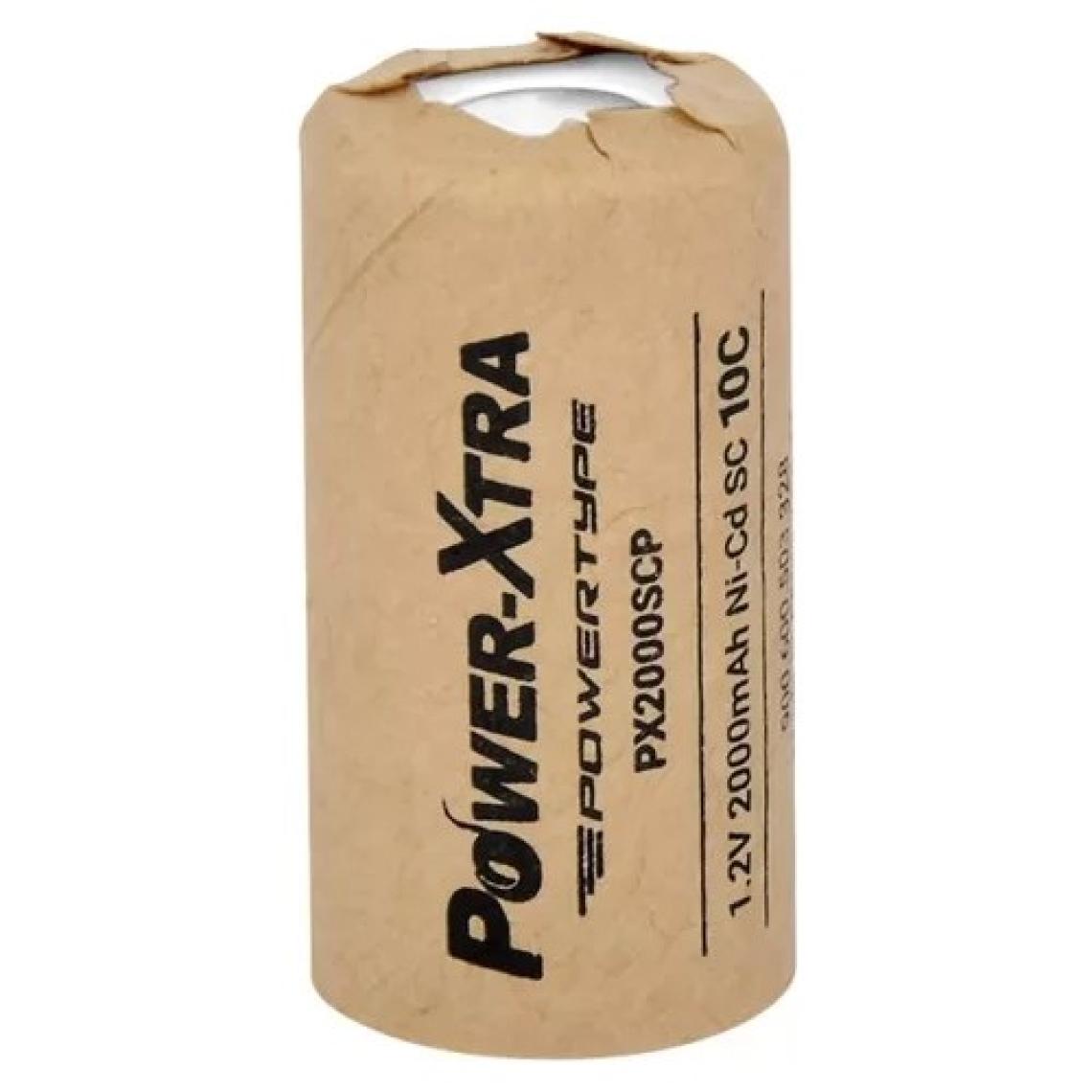Power Power-Xtra PX2000SCP - 1.2V 2000 Mah Sc Model Ni-Cd Şarjlı Pil - 10C