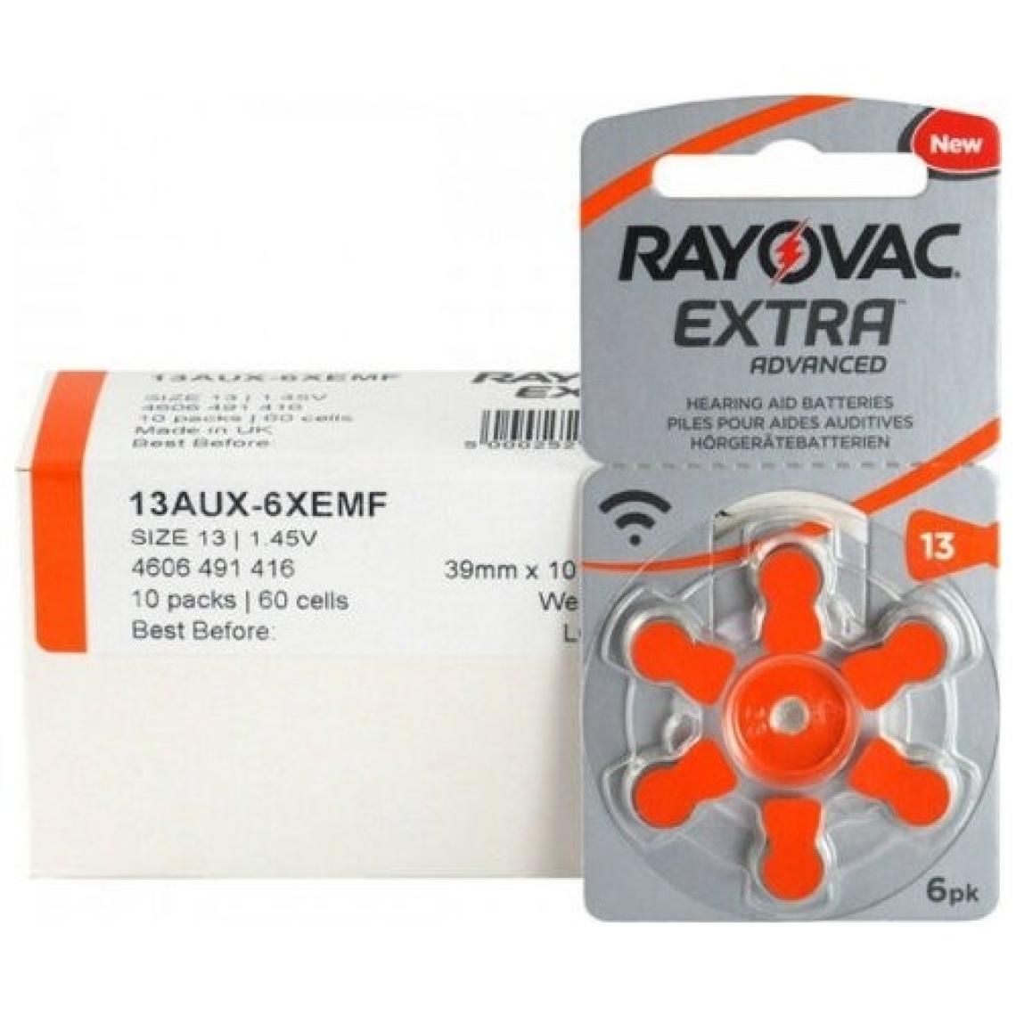 Rayovac Extra 13 Numara Kulaklık Pili 60'lı