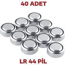 Nistabolje 40 Adet AG13/LR44/357A Düğme Saat Pil Oyuncak Pili Alkalin
