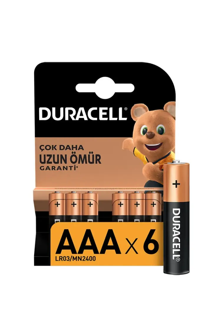 Duracell Alkalin Ince Kalem Pil 6'lı Aaa