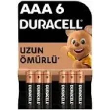 Duracell Alkalin Ince Kalem Pil 6'lı Aaa