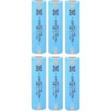 Aspilsan A28 Başlıksız Puntalı 3.7V 2900MAH 25A Discharge Şarjlı Li-Ion Pil 6 Adet Set