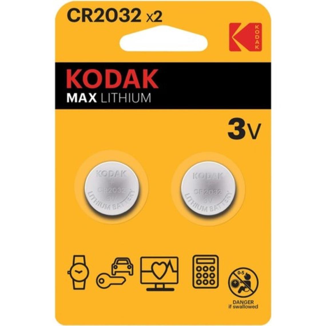 Kodak 2 Adet CR2032 Ultra Lityum Para Pil