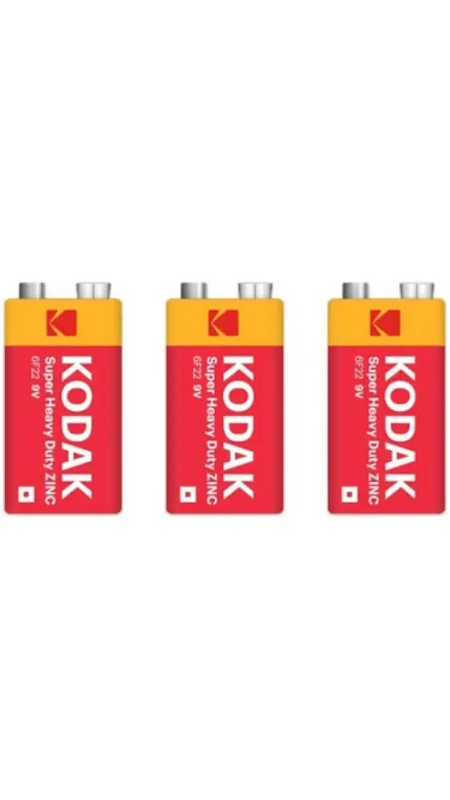 Kodak (1x3) 3 Adet Shrink Ambalaj Çinko Karbon 9 Volt Pil