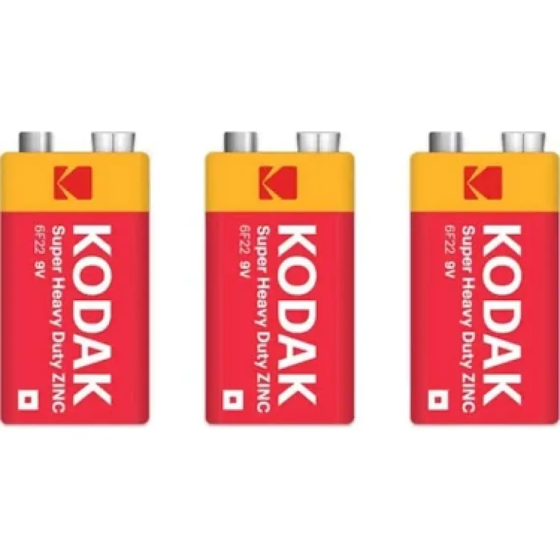 Kodak (1x3) 3 Adet Shrink Ambalaj Çinko Karbon 9 Volt Pil