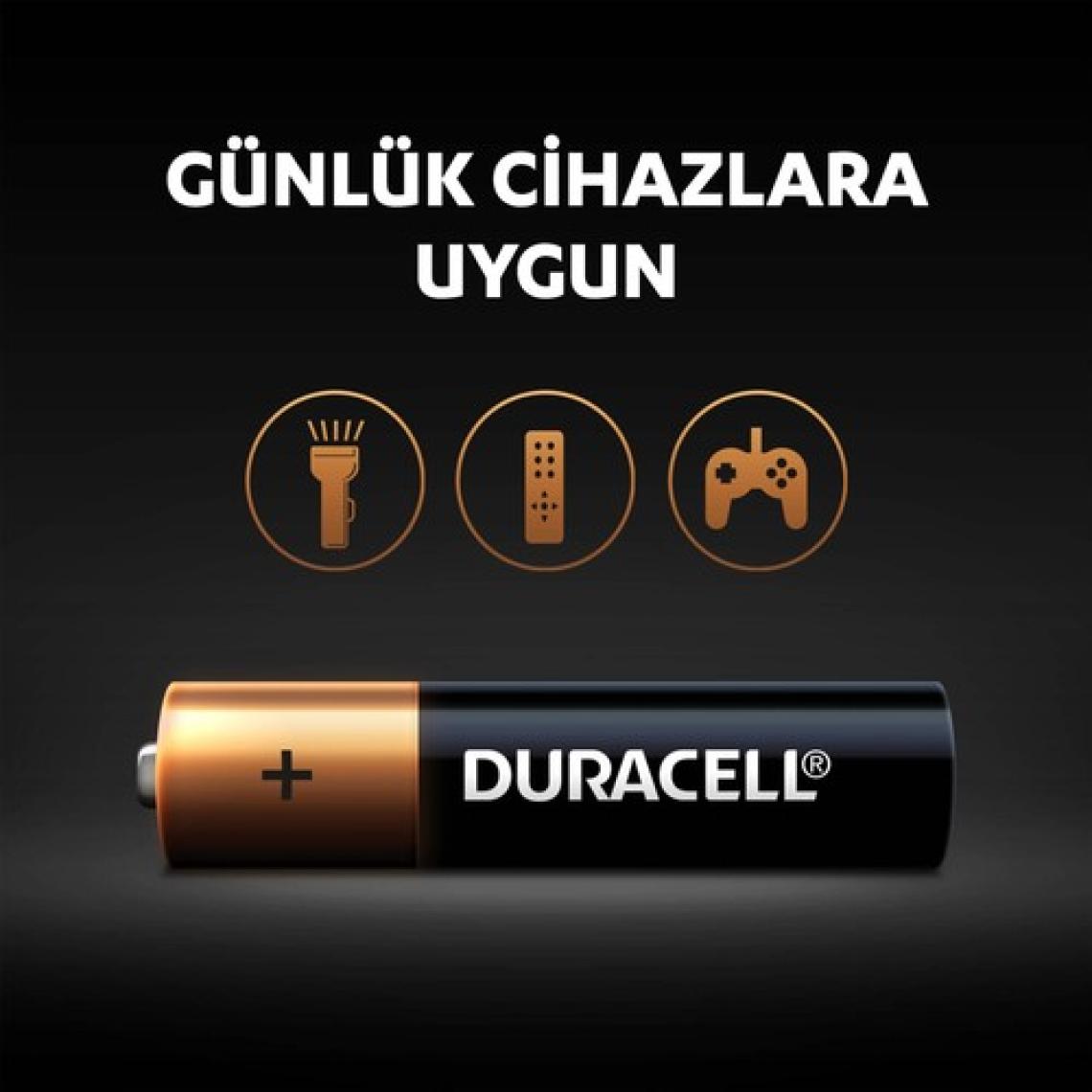 Duracell Basic Alkalin AAA 6'lı İnce Kalem Pil