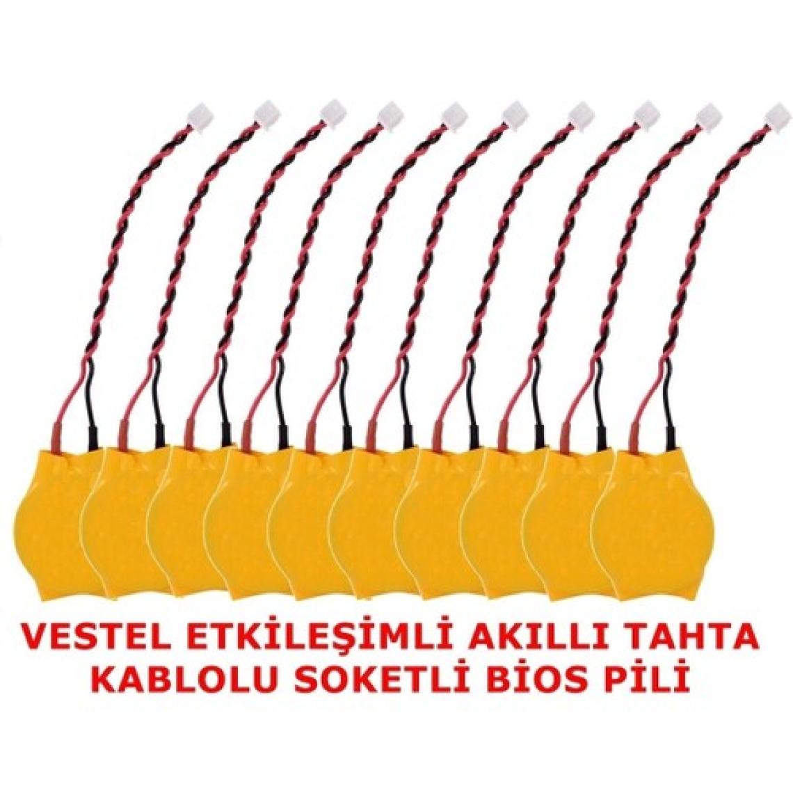 Power-Xtra Vestel Etkileşimli Faz-1 Akıllı Tahta CR2032 Kablolu Soketli Bios Pili 10'lu