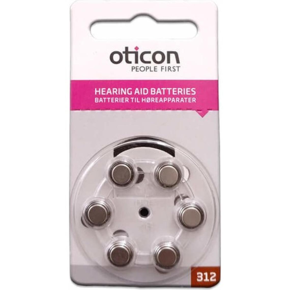 Oticon 312 Numara İşitme Cihazı Pili 6 Adet