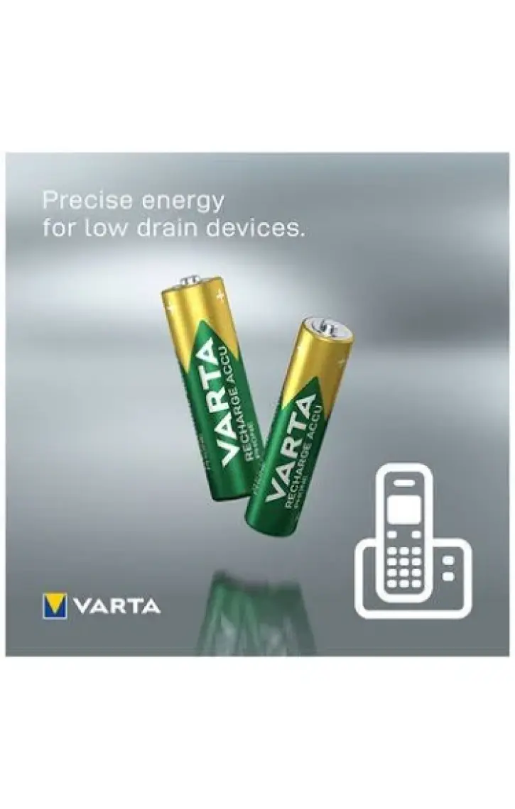 VARTA 550mAh AAA Şarj Edilebilir  2'li Pil