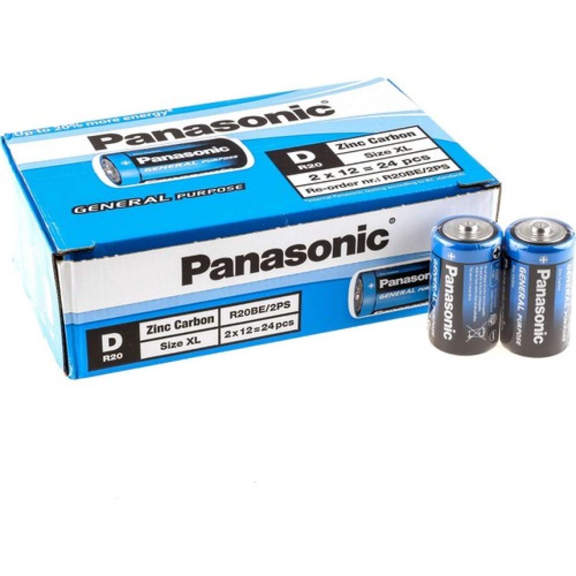Panasonic Büyük Boy D Pil - 24 ' Lü Toptan