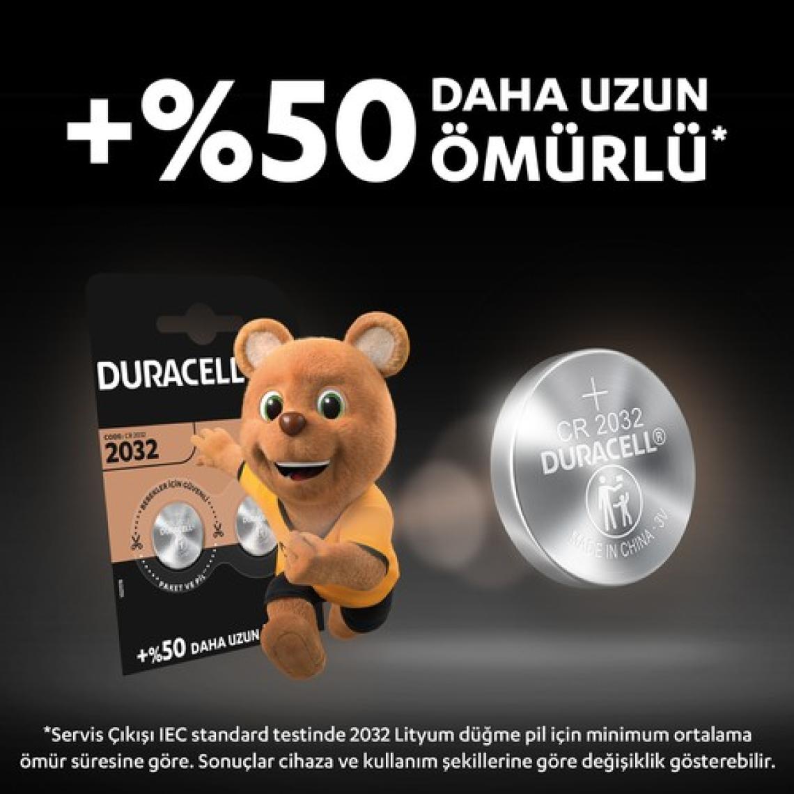 Duracell 2032 5'li Lityum Düğme Pil