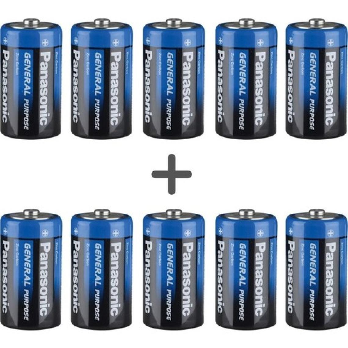 Panasonic 10'lu Özel C Orta Boy Pil Paketi (10 C)