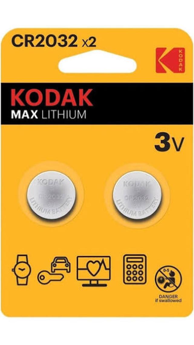 Kodak 2 Adet CR2032 Ultra Lityum Para Pil