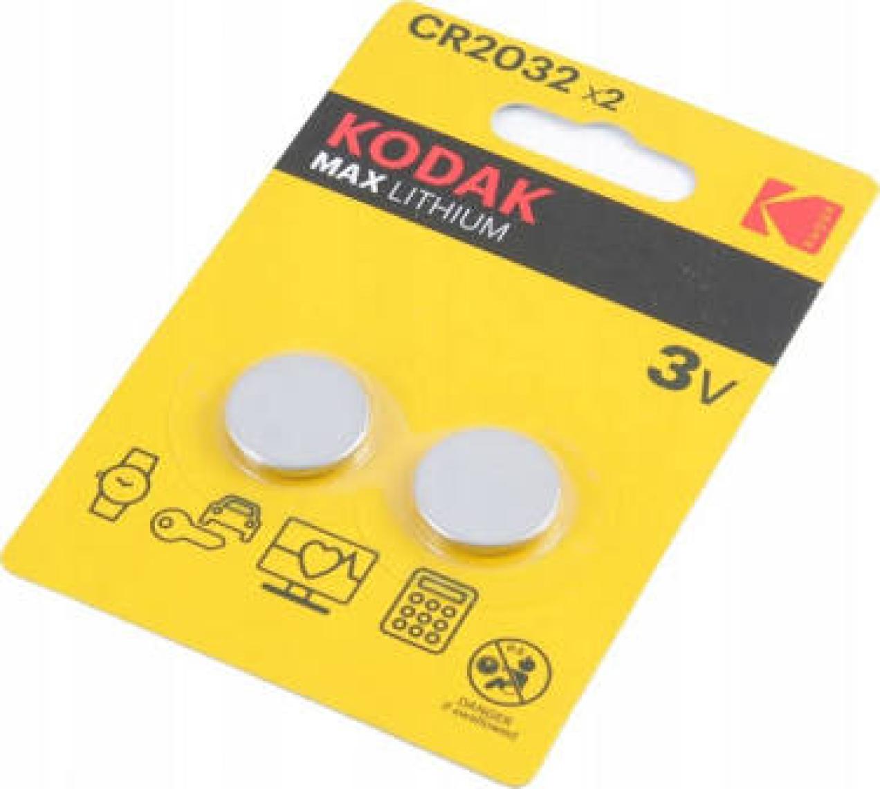 Kodak 2 Adet CR2032 Ultra Lityum Para Pil