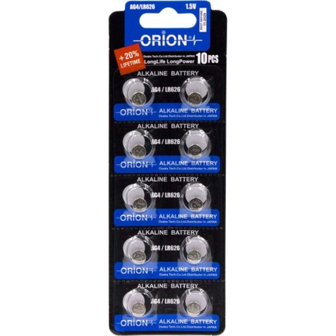 Orion Ag4 LR626 377A 1.5V Alkalin Pil 10'lu